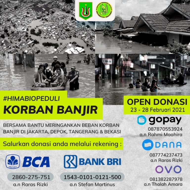 Read more about the article Mahasiswa Fakultas Biologi Universitas Nasional Peduli Korban Banjir