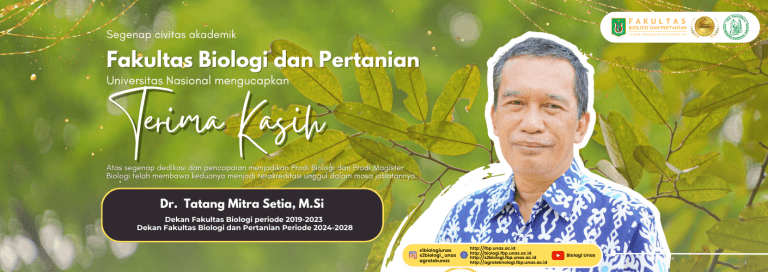 Read more about the article Selamat dan Terima Kasih, Bapak Dr. Tatang Mitra Setia, M.Si.!