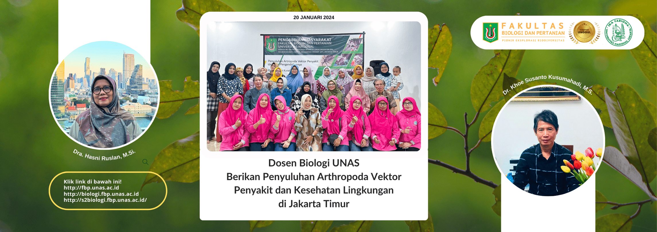 You are currently viewing Dosen Biologi Unas Berikan Penyuluhan Arthropoda Vektor Penyakit dan Kesehatan Lingkungan di Jakarta Timur